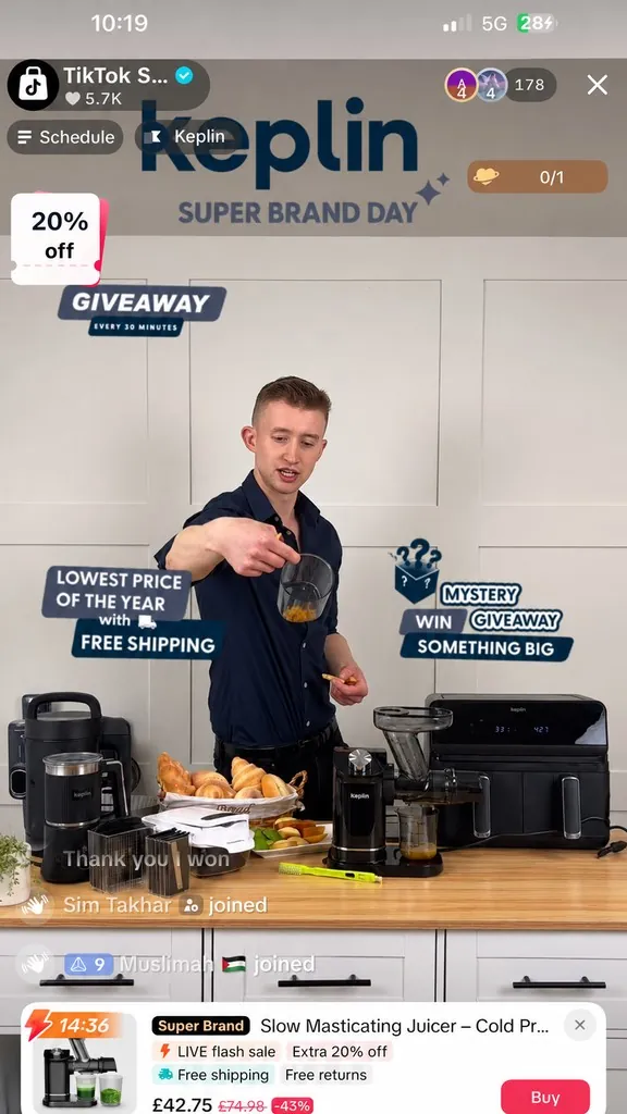 Keplin Super Brand Day live stream