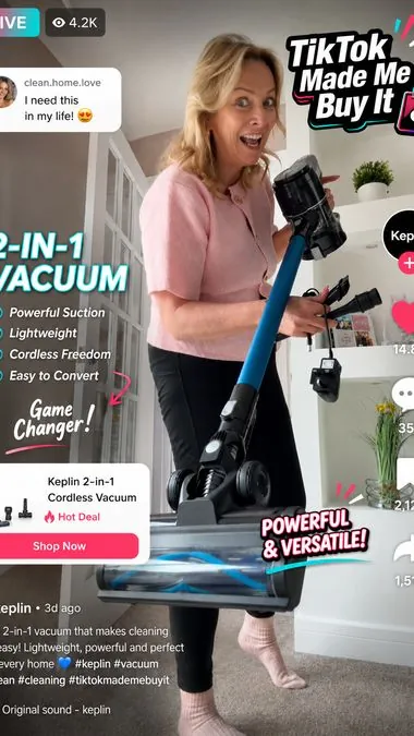 Keplin creator content on TikTok Shop